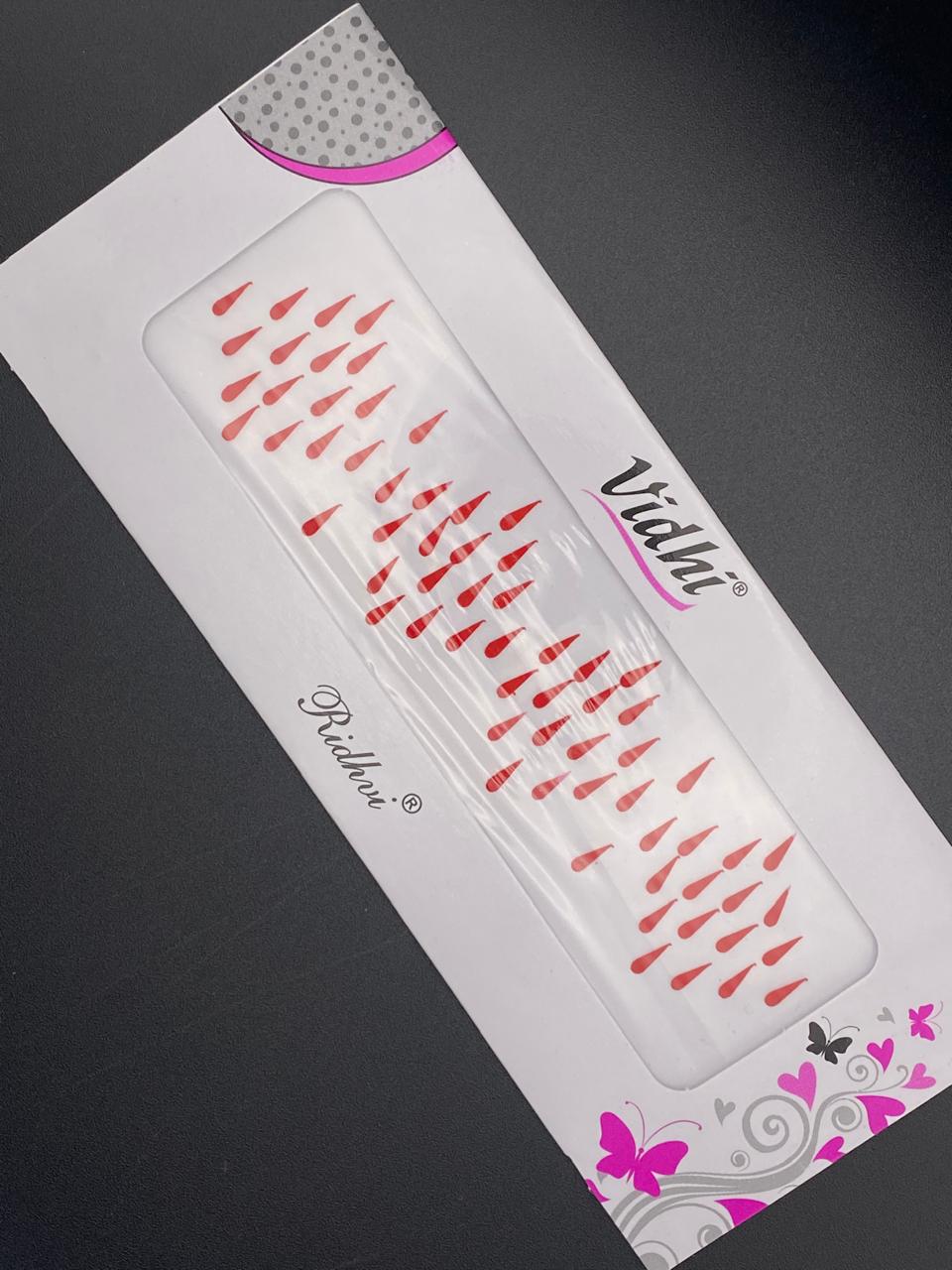 Vidhi Bindi Card - Red- VDR05