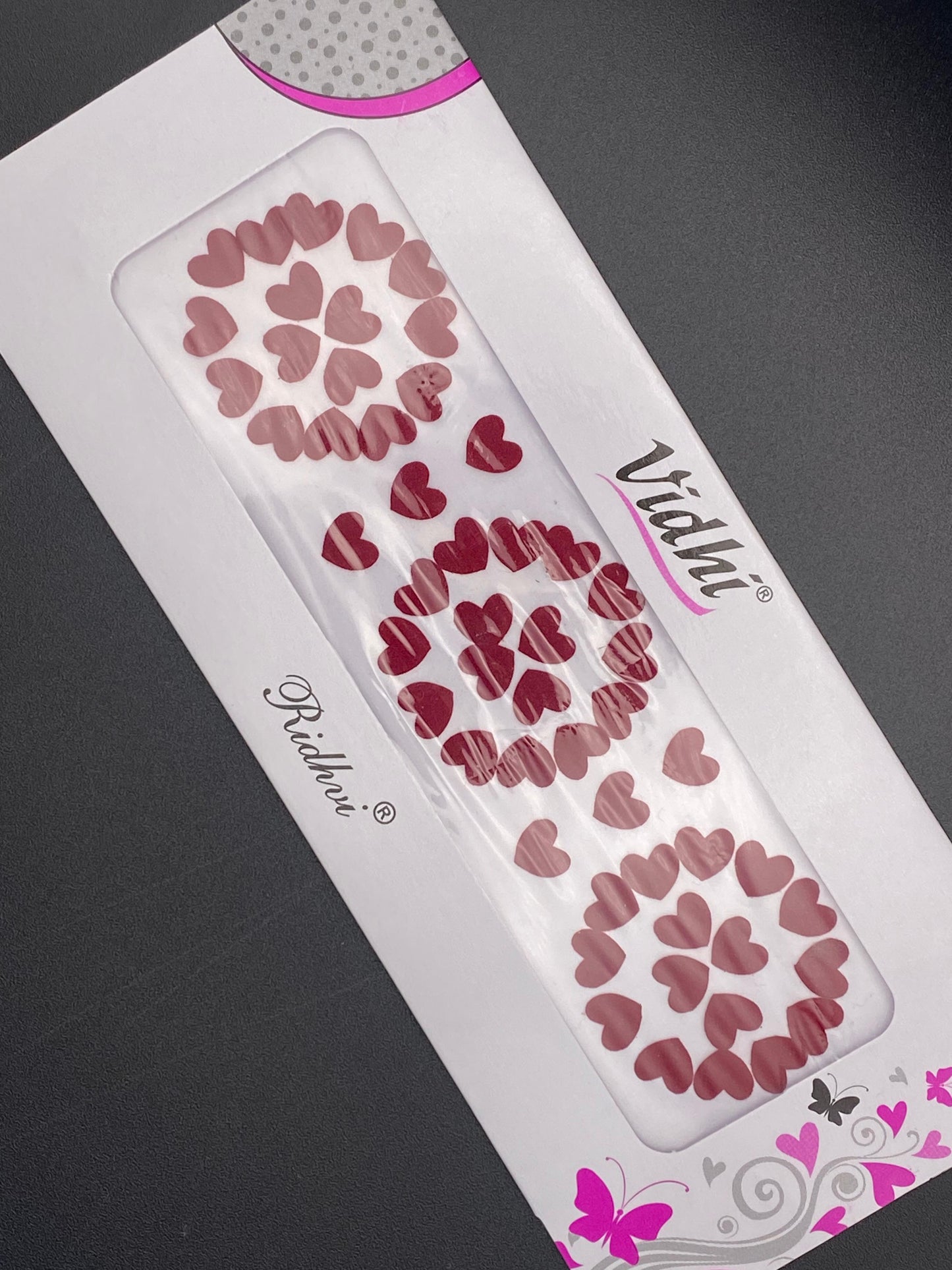Vidhi Bindi Card - Maroon- VDM05