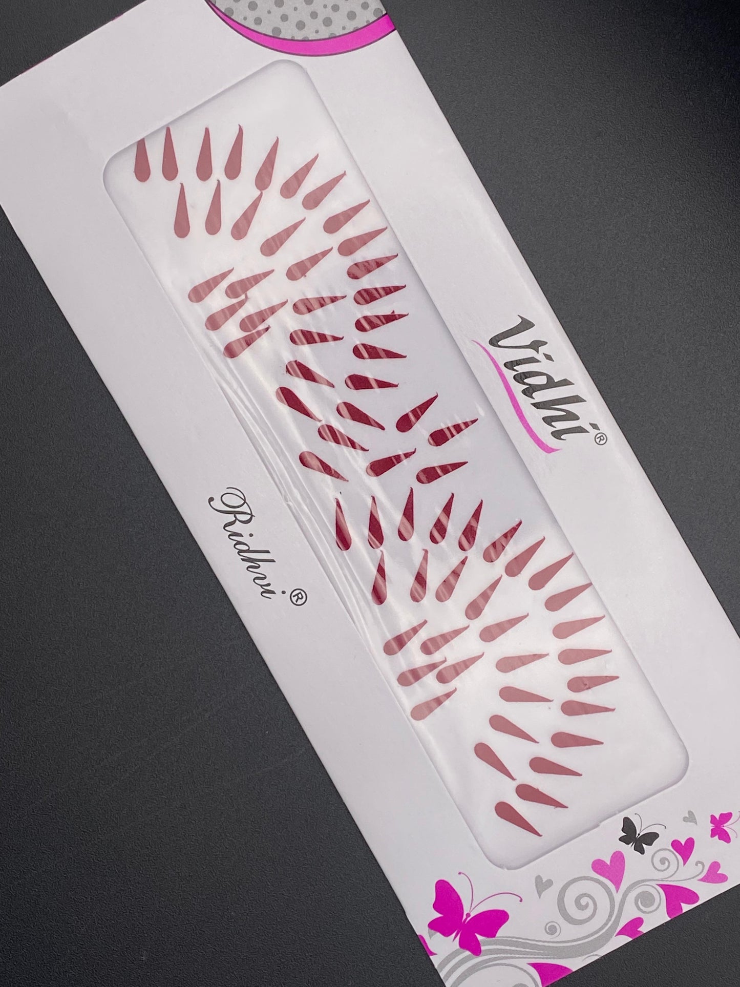 Vidhi Bindi Card - Maroon- VDM07