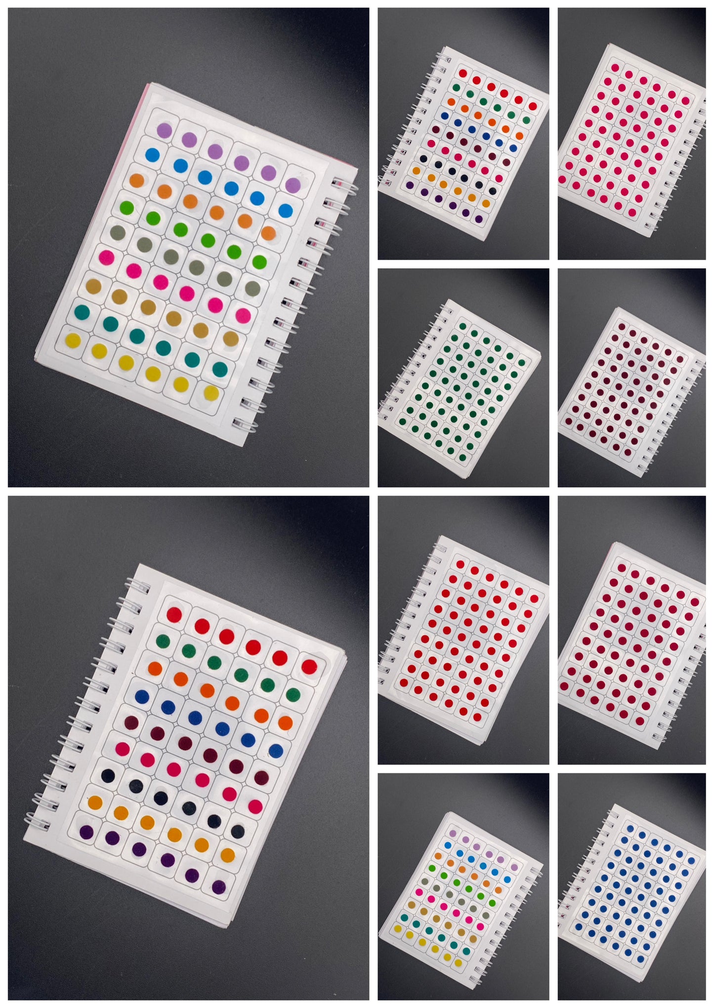 Vidhi Collection Color Bindi Book (540 dots) - 10 pages per book