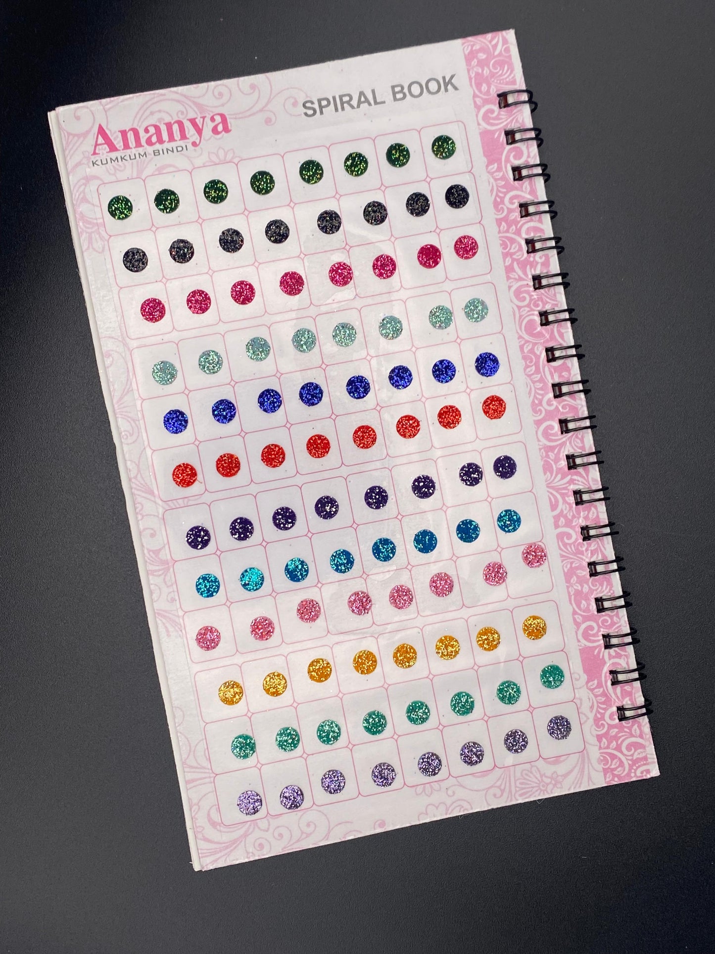 Mini Size Glitter Ananya Bindi Book (Zari) - 960 Dots