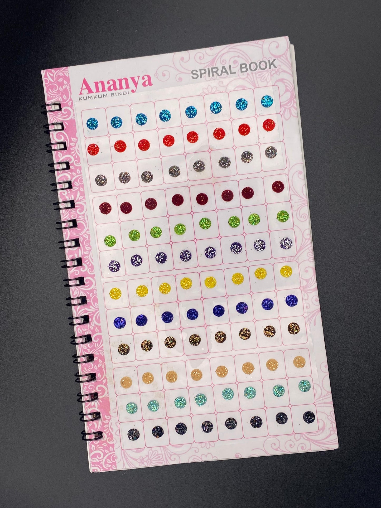Mini Size Glitter Ananya Bindi Book (Zari) - 960 Dots