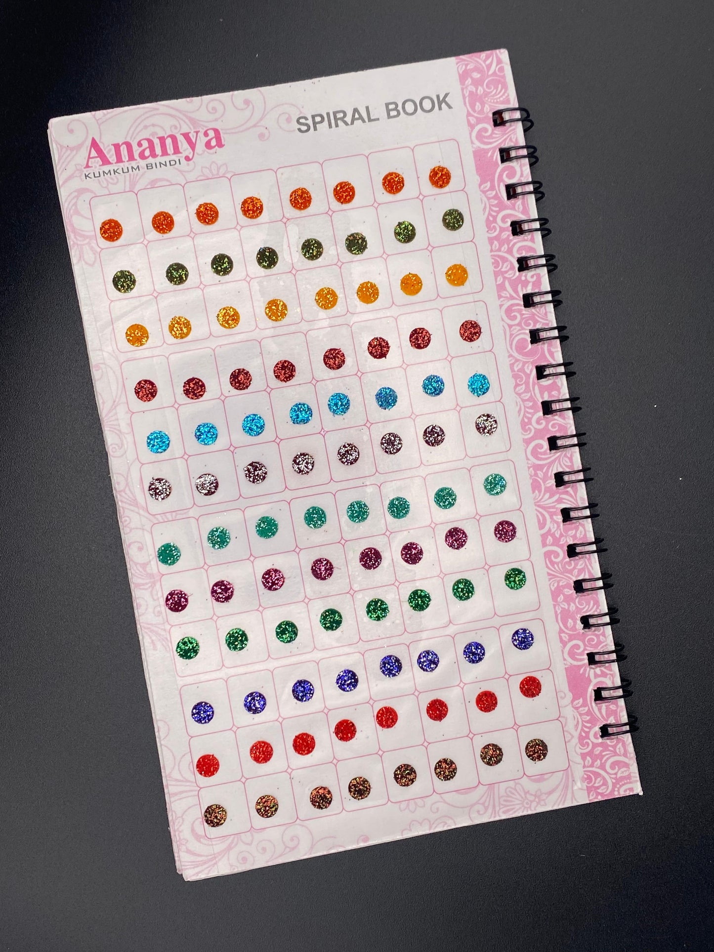 Mini Size Glitter Ananya Bindi Book (Zari) - 960 Dots