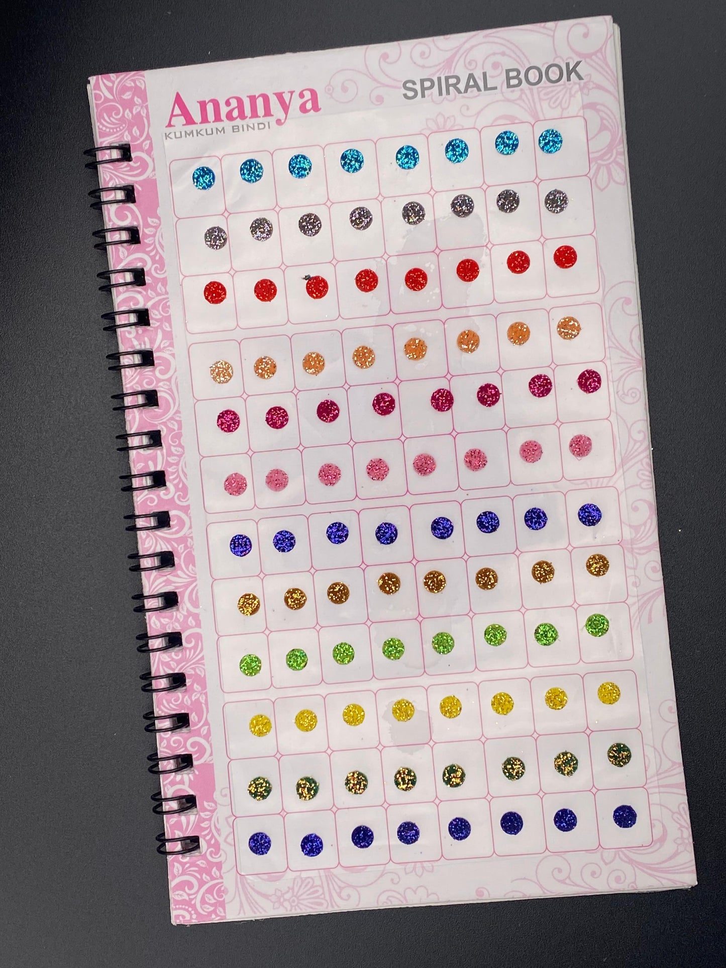 Mini Size Glitter Ananya Bindi Book (Zari) - 960 Dots