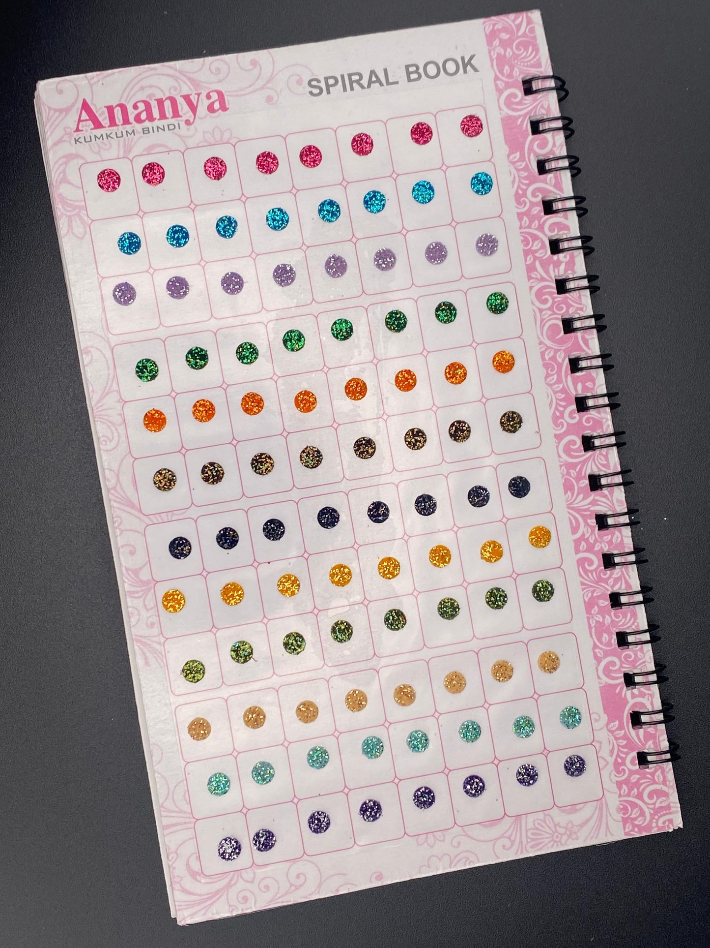Mini Size Glitter Ananya Bindi Book (Zari) - 960 Dots