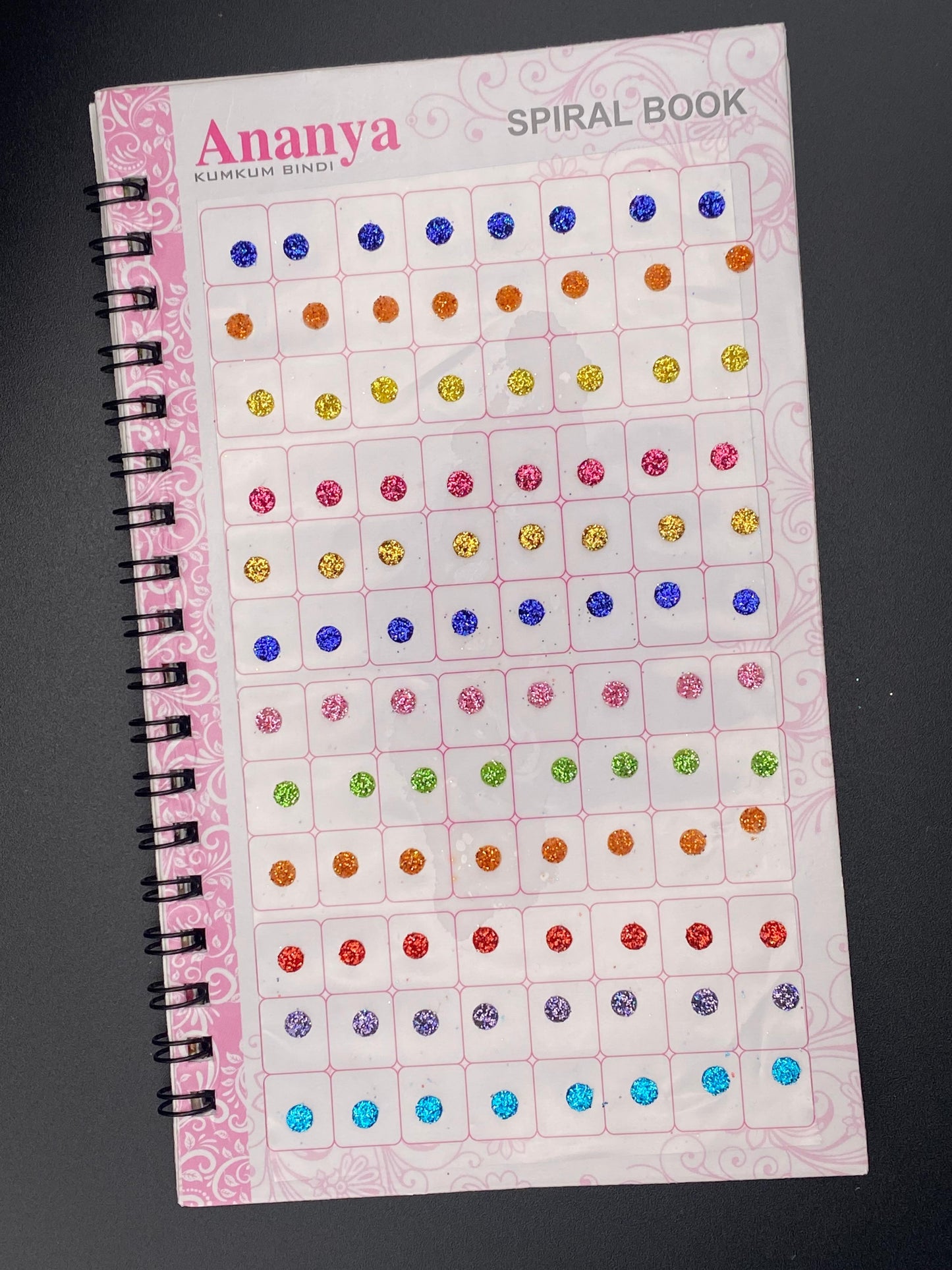 Mini Size Glitter Ananya Bindi Book (Zari) - 960 Dots