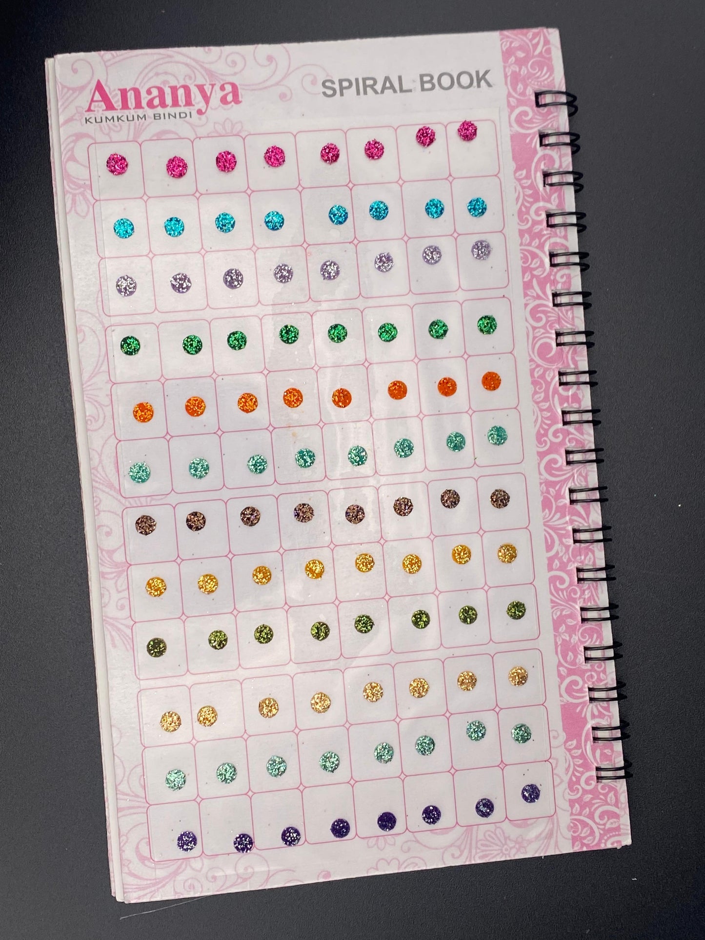 Mini Size Glitter Ananya Bindi Book (Zari) - 960 Dots