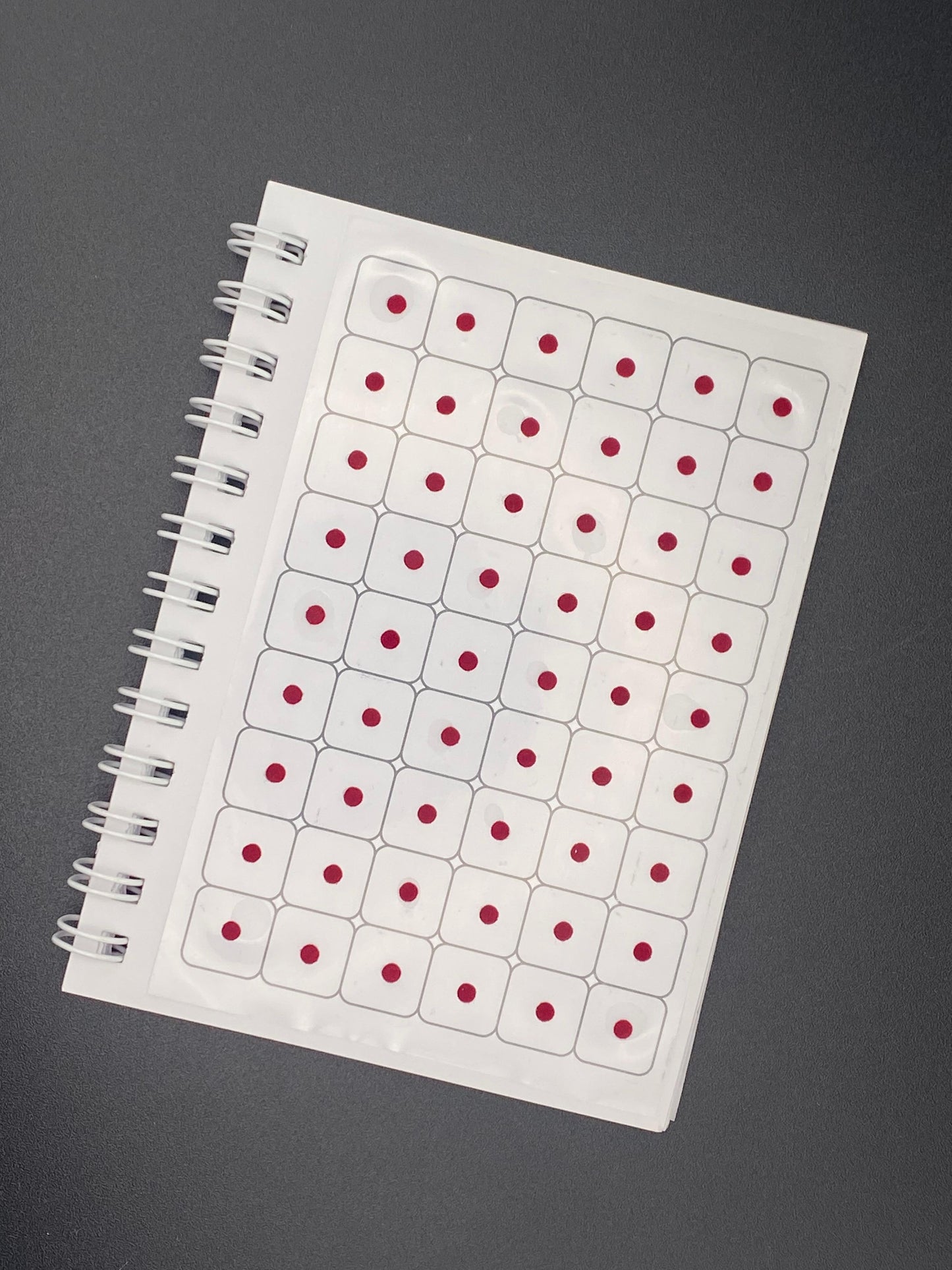 Vidhi Collection Maroon Plain Bindi Book (540 dots) - 10 pages per book