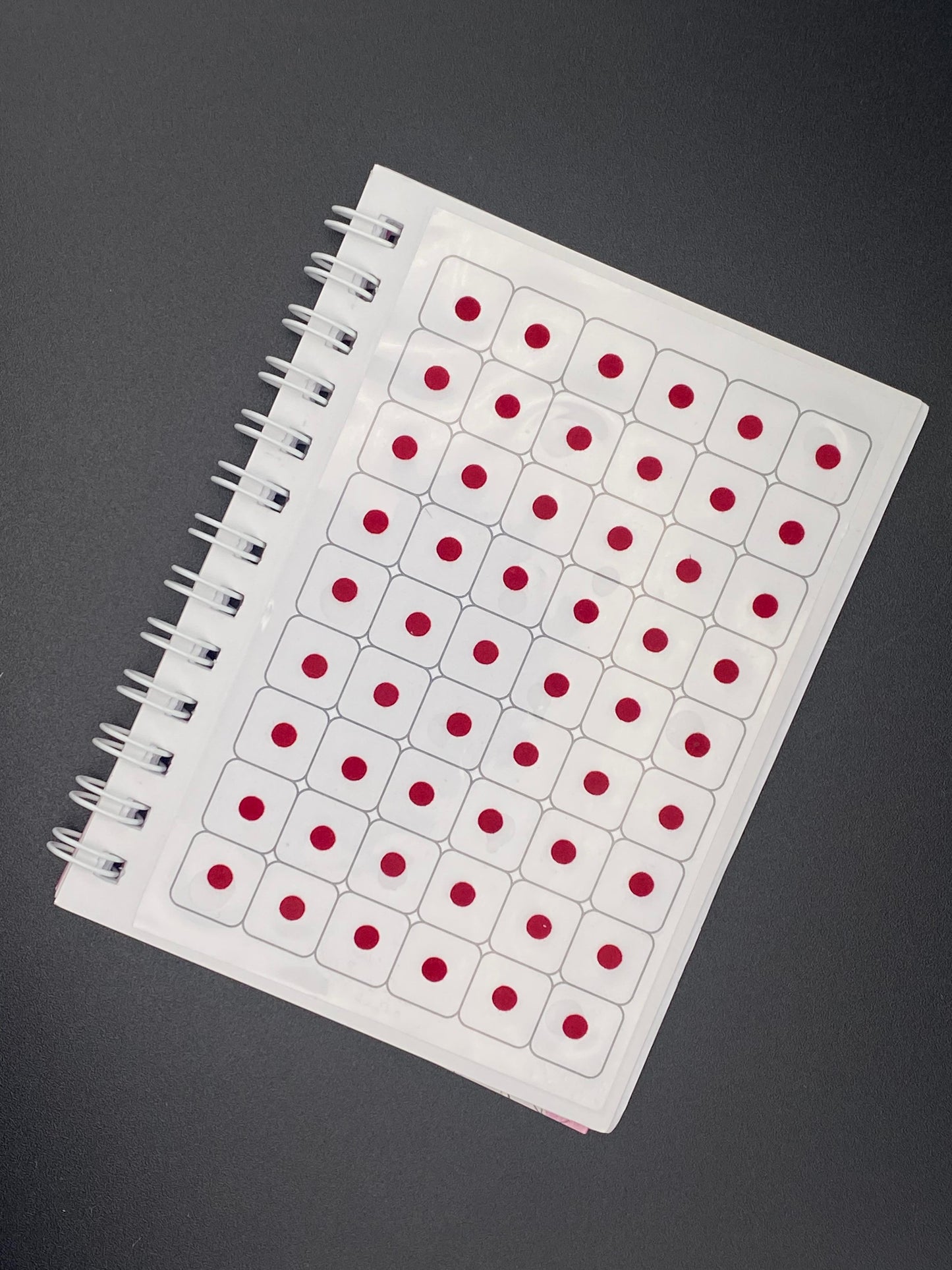 Vidhi Collection Maroon Plain Bindi Book (540 dots) - 10 pages per book
