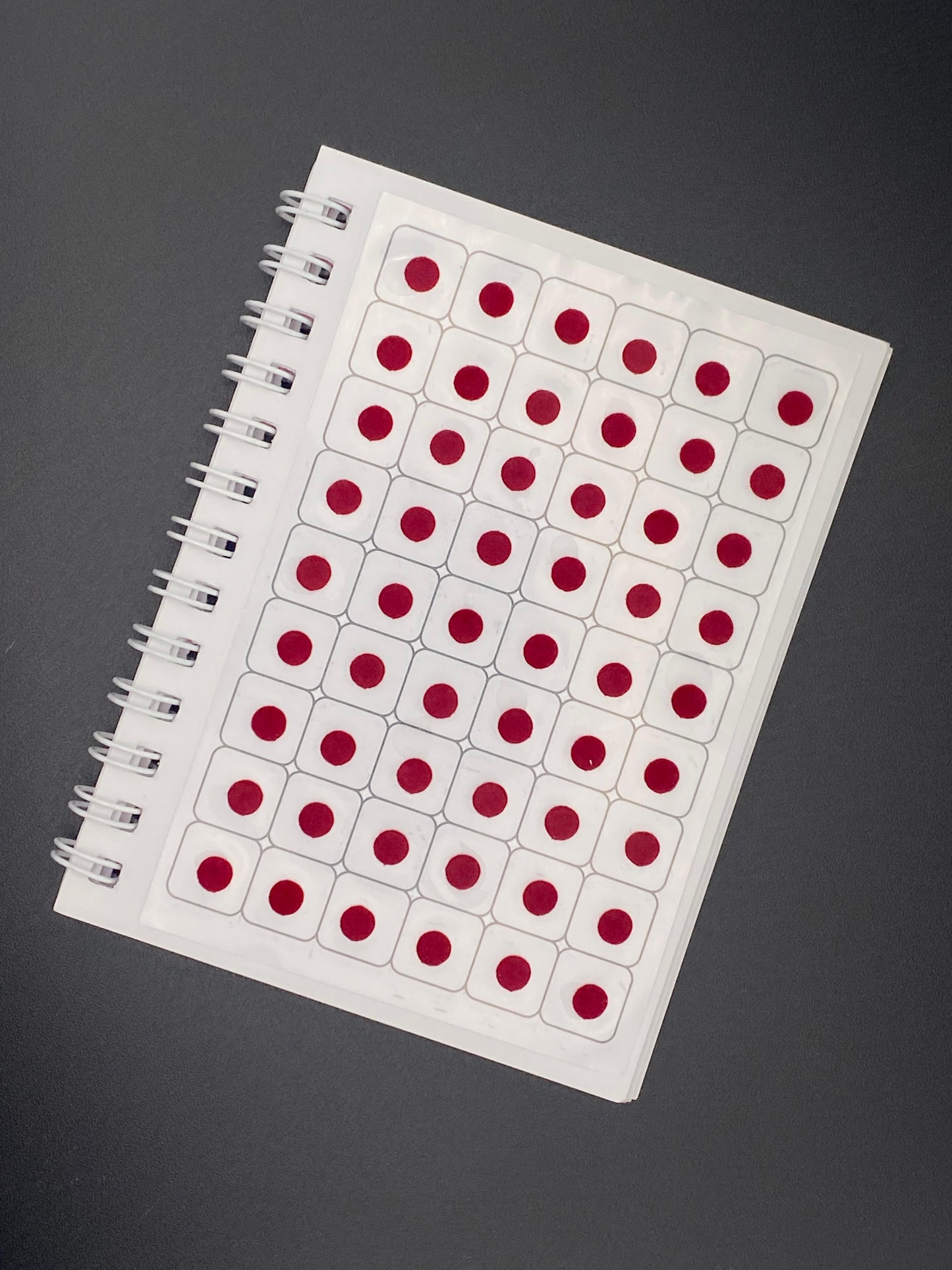Vidhi Collection Maroon Plain Bindi Book (540 dots) - 10 pages per book