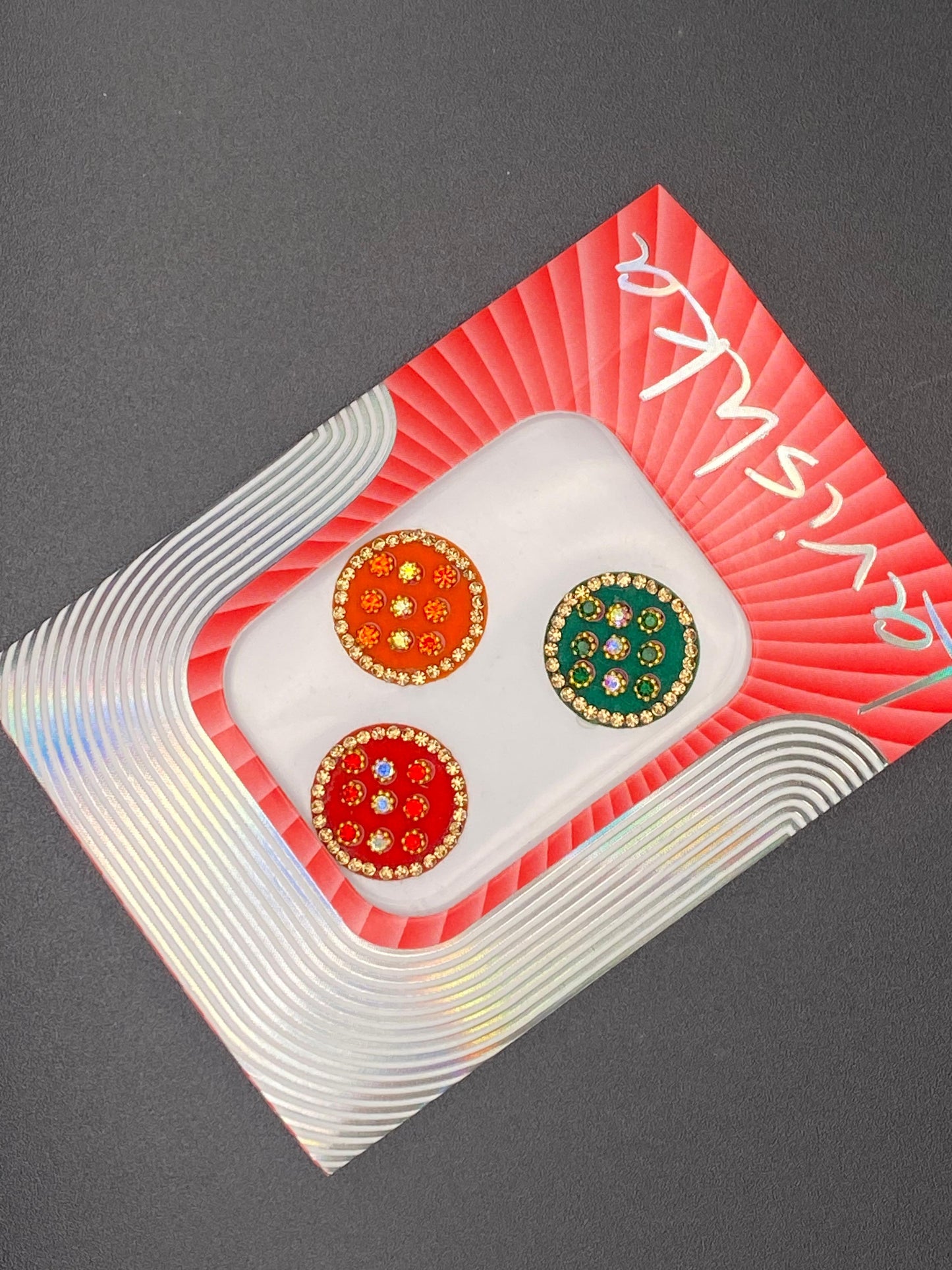Fancy Multicolour Bindi Card - LV96