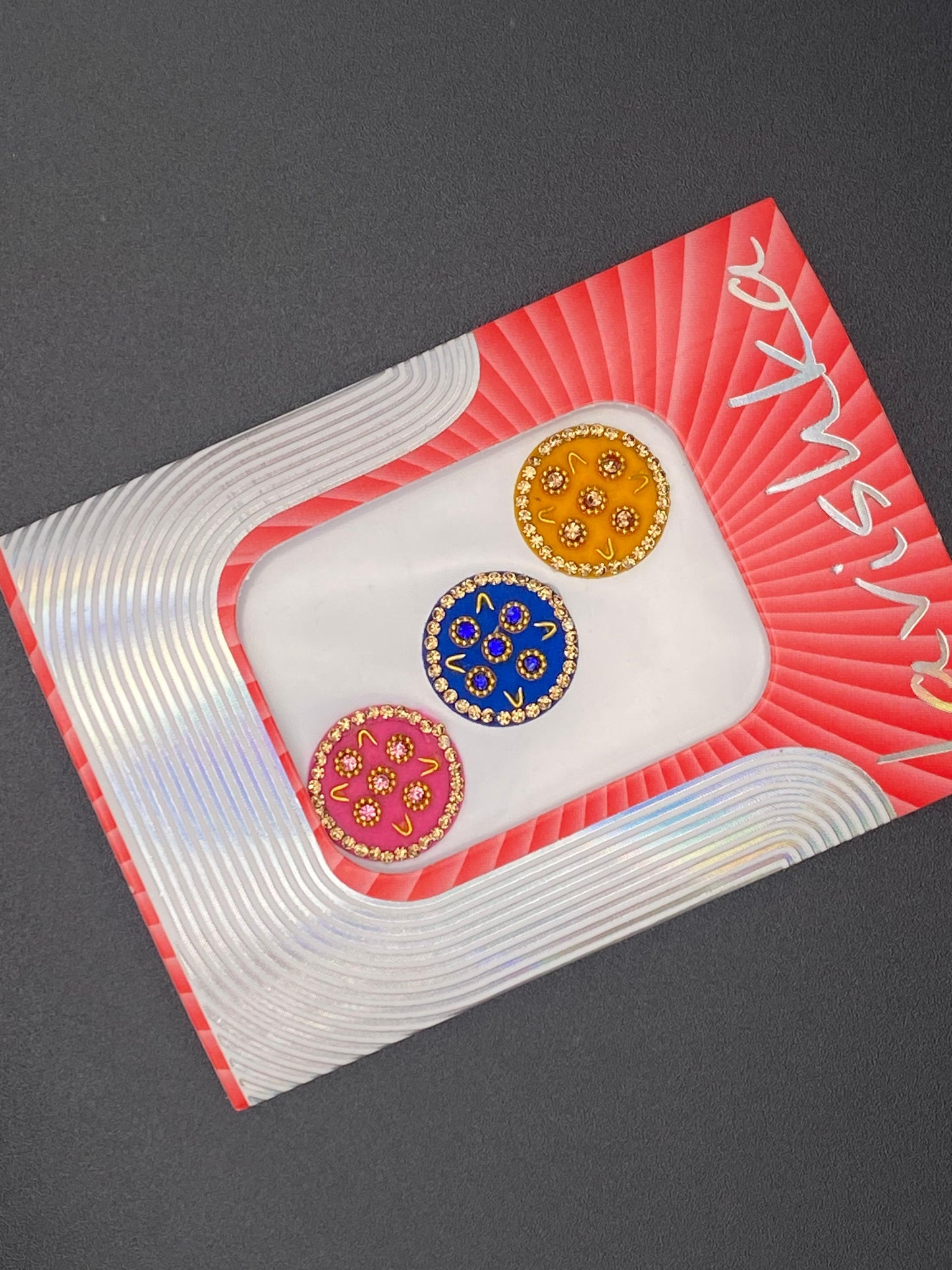 Fancy Multicolour Bindi Card - LV108