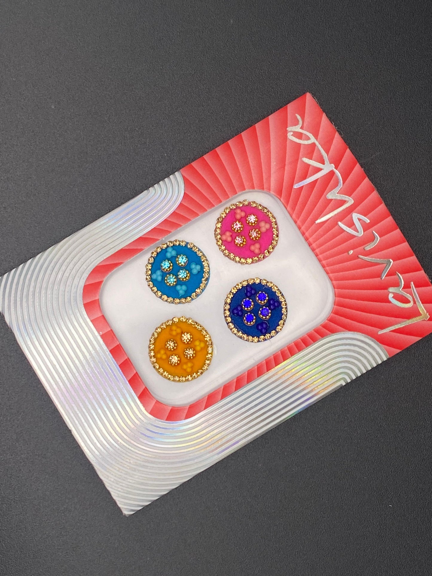 Fancy Multicolour Bindi Card - LV116