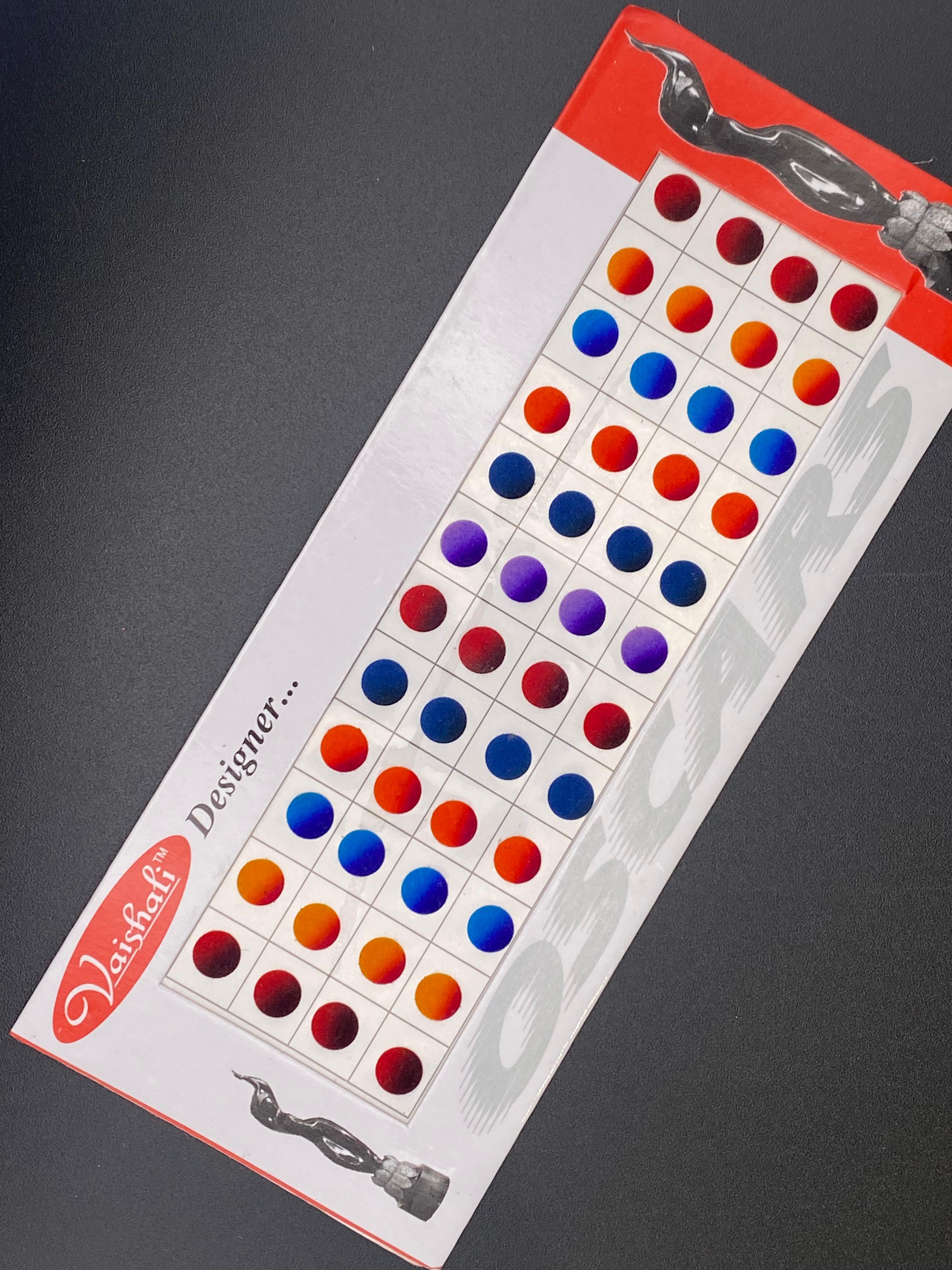 Vaishali Color Designer Shaded Bindi Card Collection Bindi Books KZN