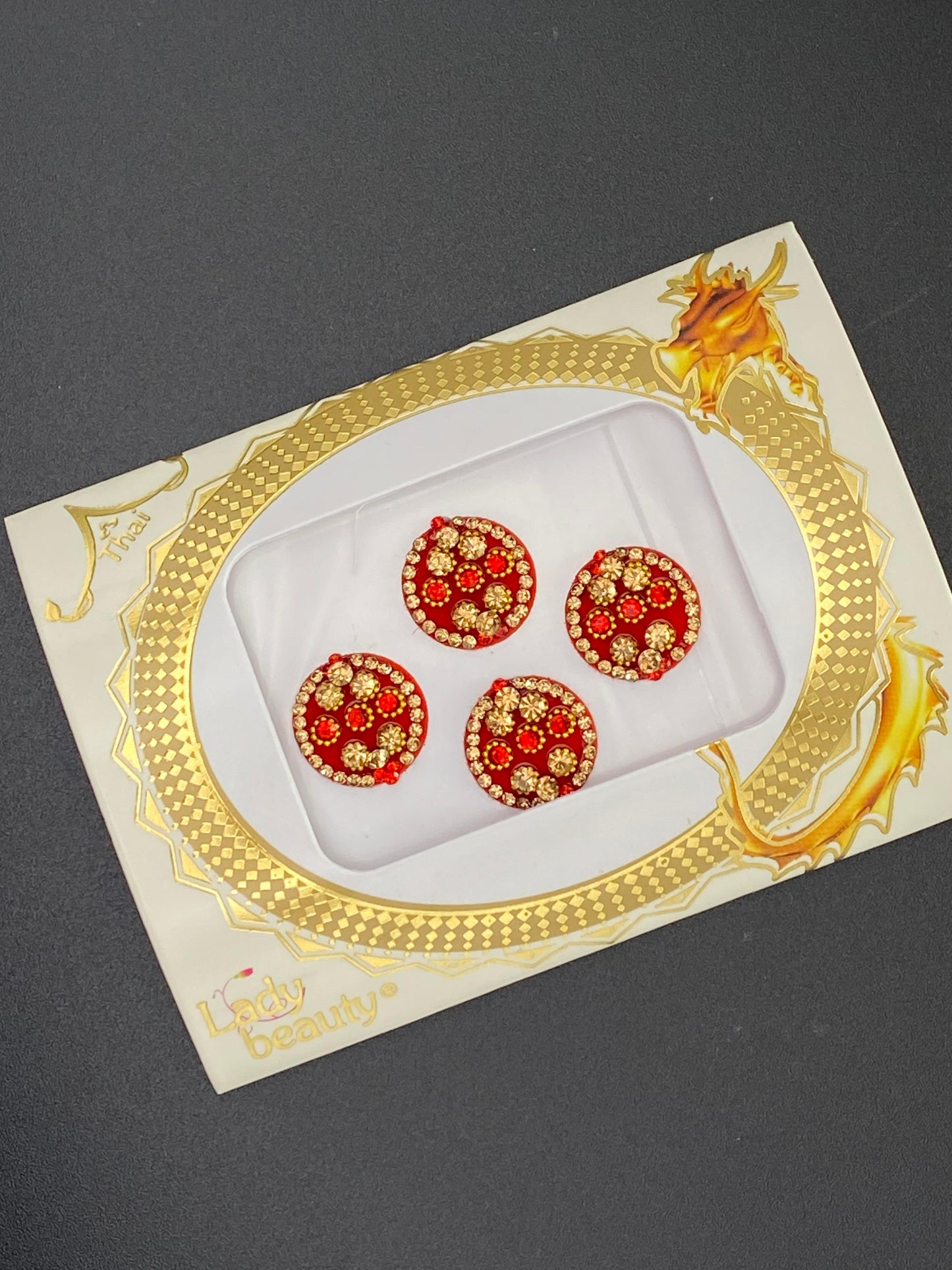 Bindi Card Deep Red- LBN359
