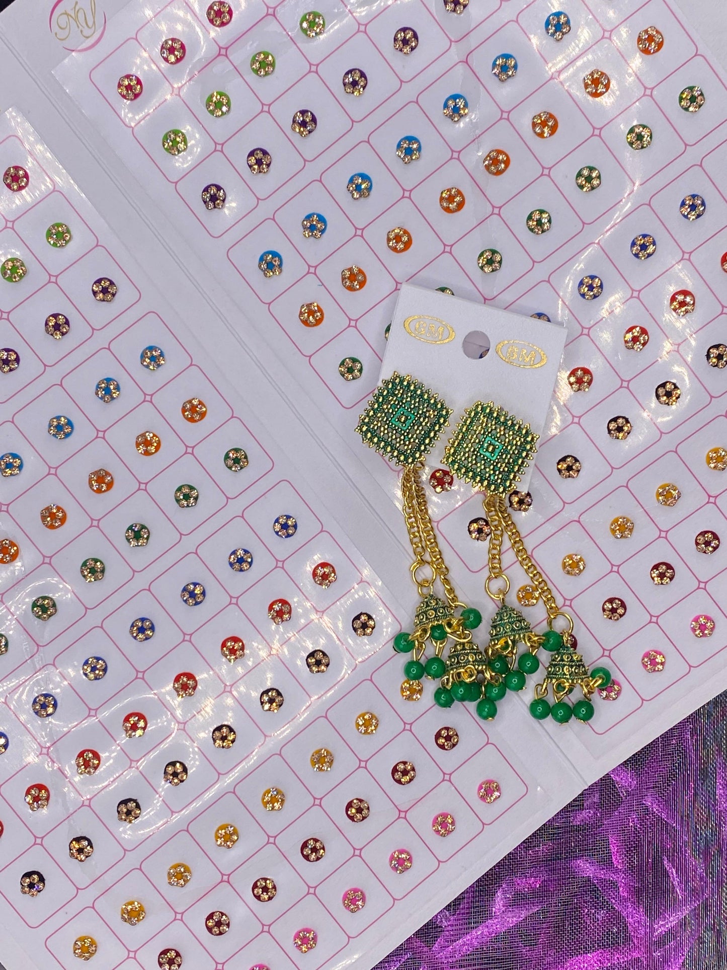 Bindi & Earring combo - RB03