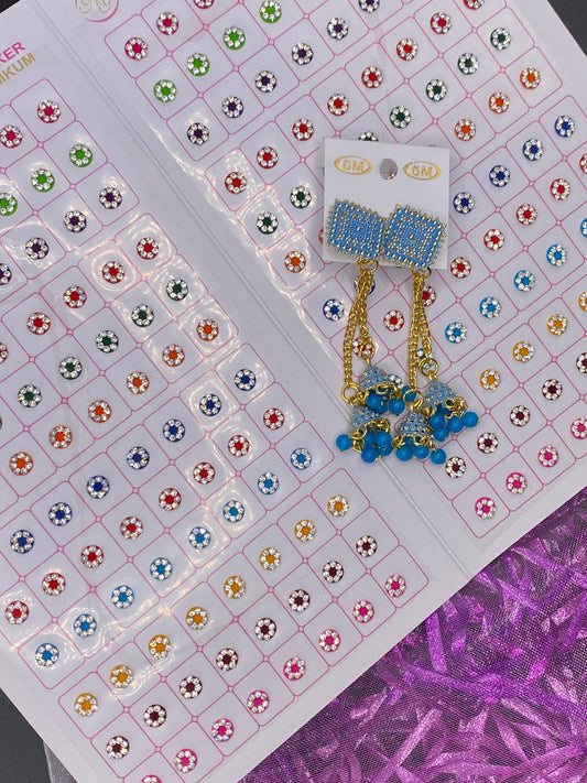 Bindi & Earring combo - RB17