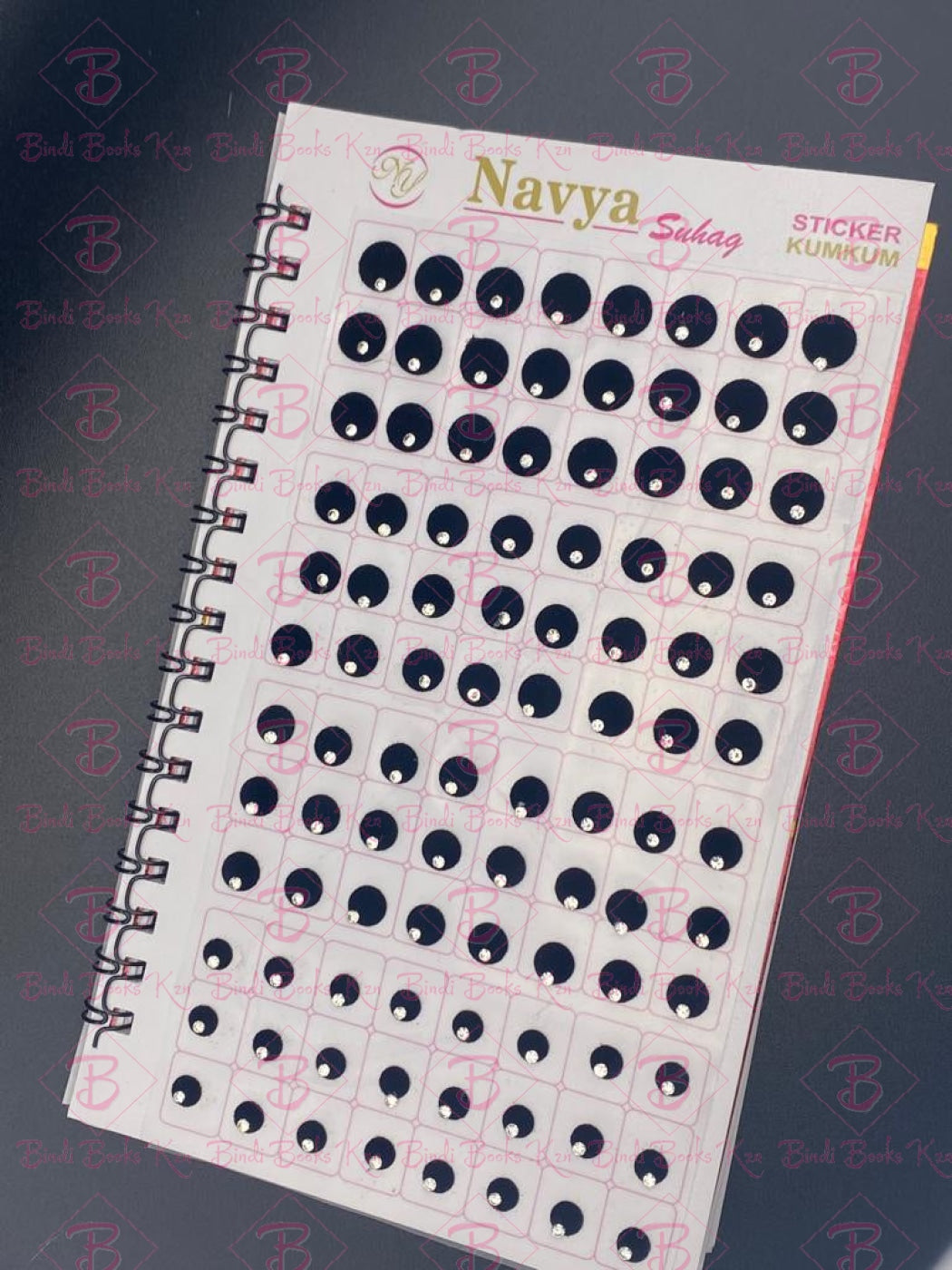 Navya Black Parvati Bindi Book