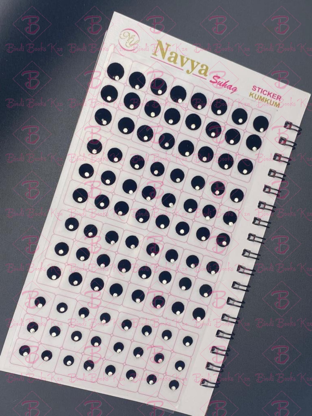 Navya Black Parvati Bindi Book