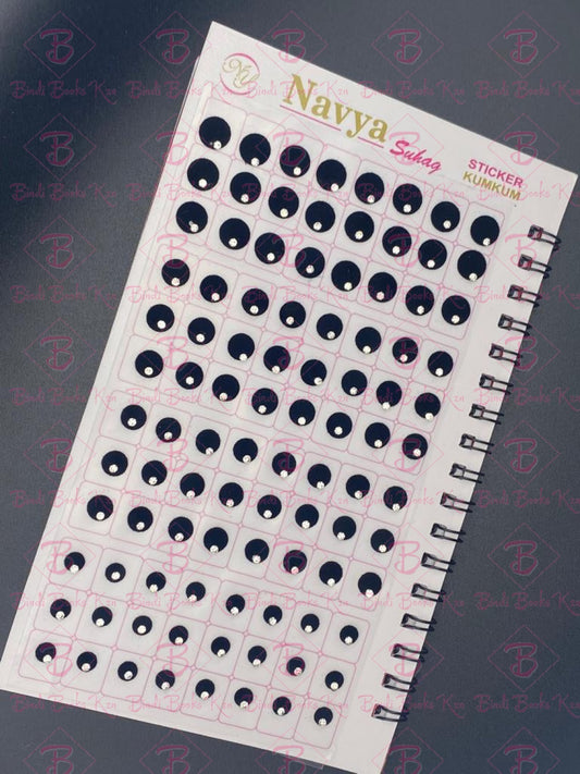 Navya Black Parvati Bindi Book