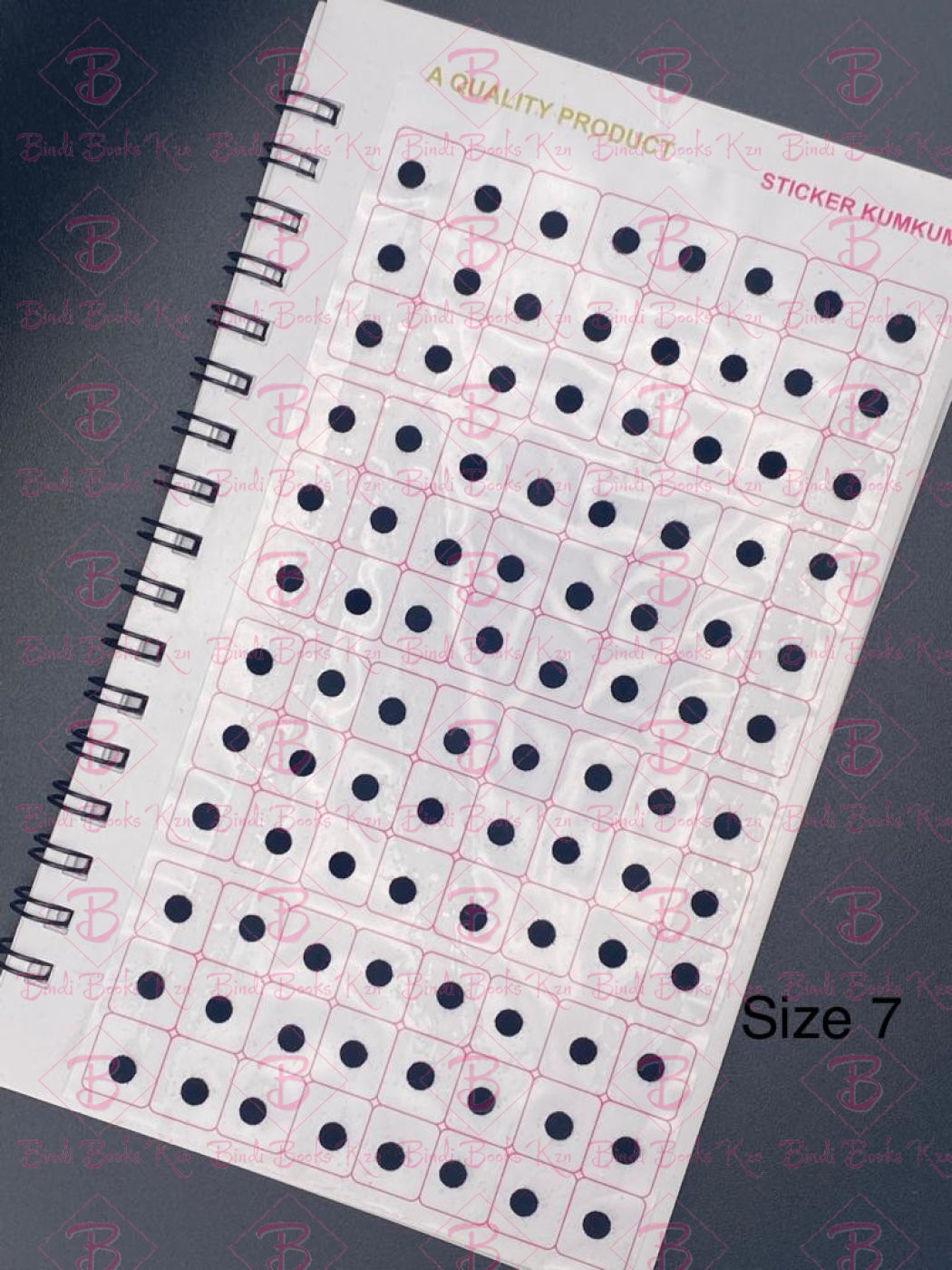 Navya Black Plain Bindi Book (960 dots)