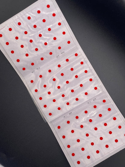 Red Bindi Card with upto 120 Bind's - Red MRC