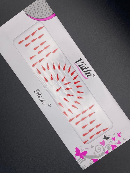 Vidhi Bindi Card - Red- VDR04