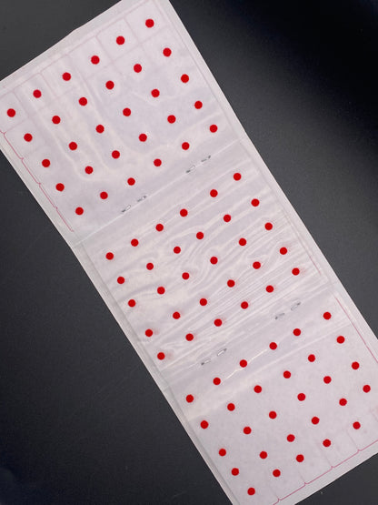 Red Bindi Card with upto 120 Bind's - Red MRC