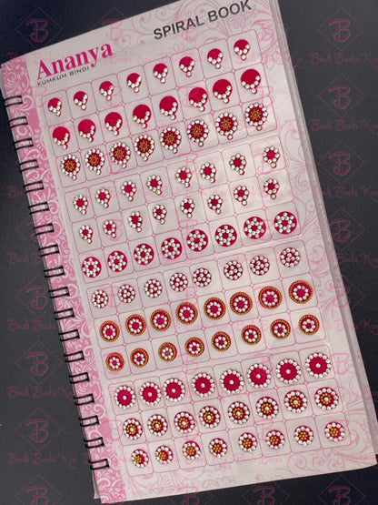 Ananya Fancy White Stone New Bindi Book (948 Dots)