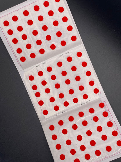 Red Bindi Card with upto 120 Bind's - Red MRC