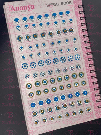 Ananya Fancy White Stone New Bindi Book (948 Dots)