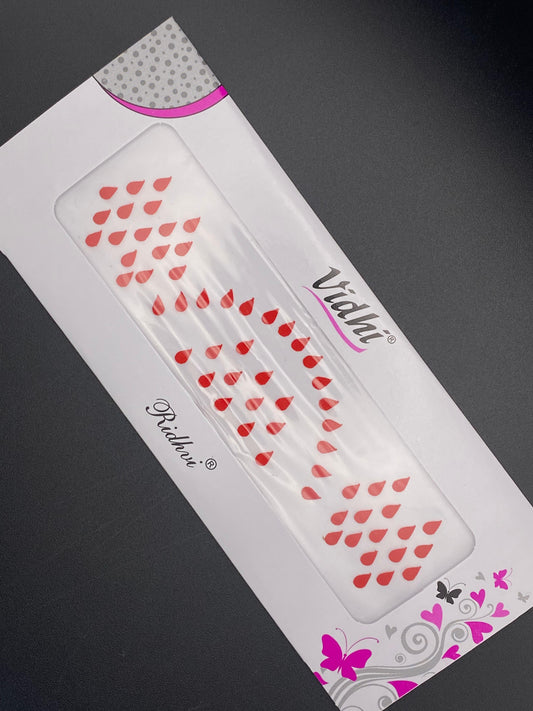 Vidhi Bindi Card - Red- VDR01