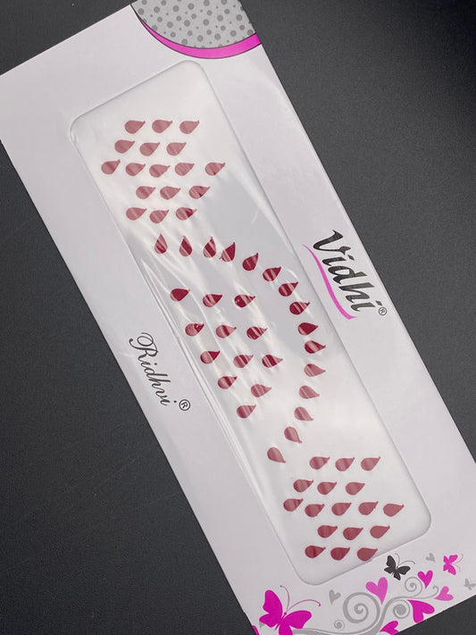Vidhi Bindi Card - Maroon- VDM03