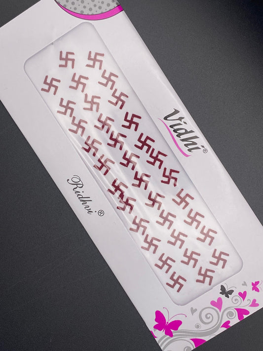 Vidhi Bindi Card - Maroon- VDM11