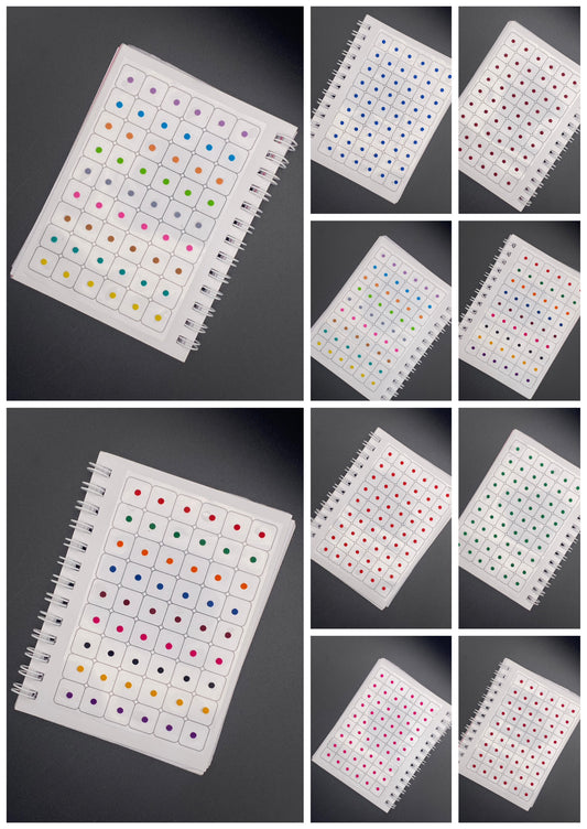 Vidhi Collection Color Bindi Book (540 dots) - 10 pages per book