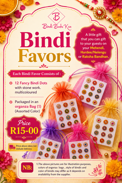 Small Bindi Favors (5 working days fulfilment period)
