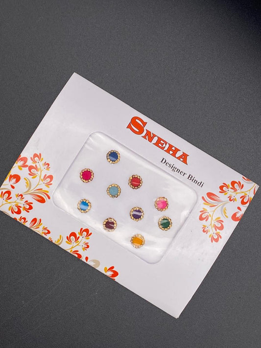 Fancy Color Bindi Card -SN13