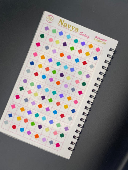 Pastel Mixed Shape Plain Bindi Book