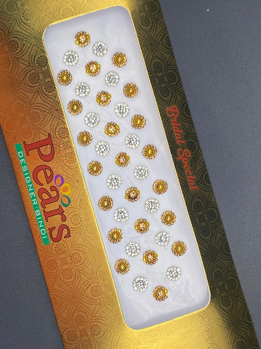 Gold & Silver Large Bindi Card - RC756