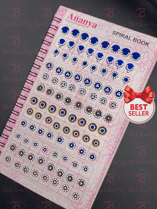 Ananya Fancy White Stone Bindi Book (960Dots)