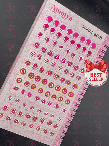 Ananya Fancy White Stone Bindi Book (960Dots)