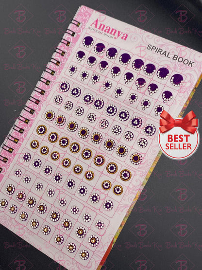 Ananya Fancy White Stone Bindi Book (960Dots)