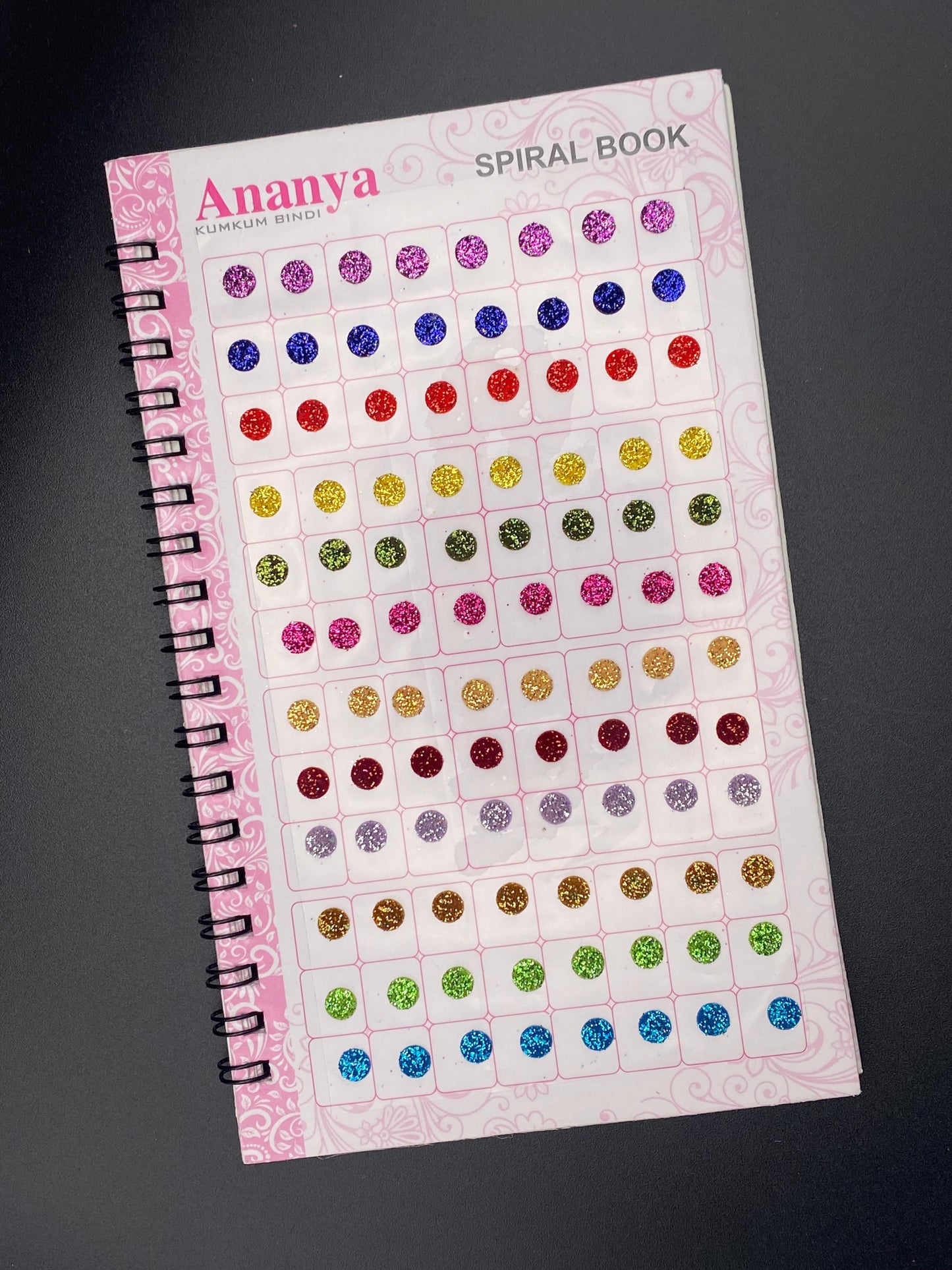 Mini Size Glitter Ananya Bindi Book (Zari) - 960 Dots