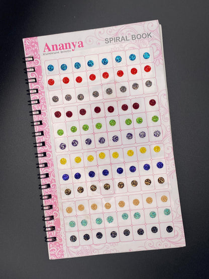 Mini Size Glitter Ananya Bindi Book (Zari) - 960 Dots