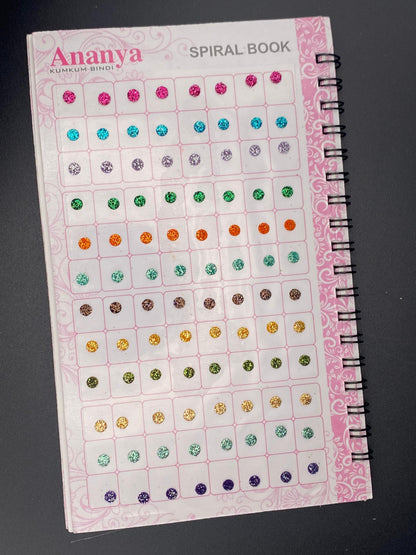 Mini Size Glitter Ananya Bindi Book (Zari) - 960 Dots