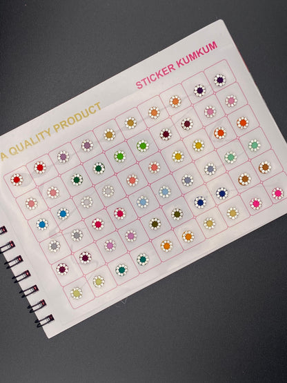Bindi Book - 300 bindi book WT stone pestal premium