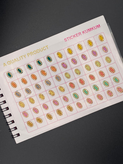Navya Fancy Mix Shape Pestal Bindi Book