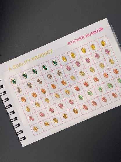 Navya Fancy Mix Shape Pestal Bindi Book