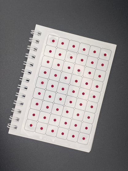 Vidhi Collection Maroon Plain Bindi Book (540 dots) - 10 pages per book