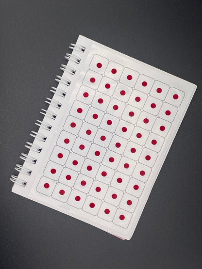 Vidhi Collection Maroon Plain Bindi Book (540 dots) - 10 pages per book